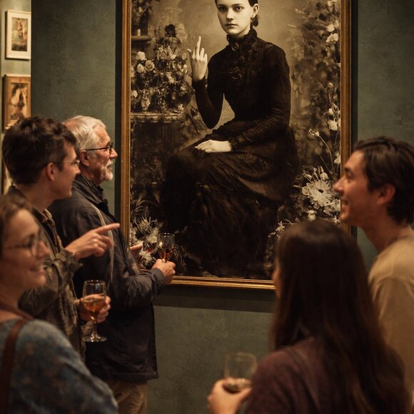 8.5x11 Vintage Rebellious Victorian Print | Antique Gothic Art - Picture 4 of 4